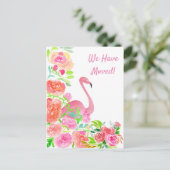 水彩私たちはFlamingoアドレスを移動した 案内ポストカード (スタンド正面)