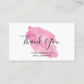 水彩私の小さなお手伝いありがとう 名刺 (正面)