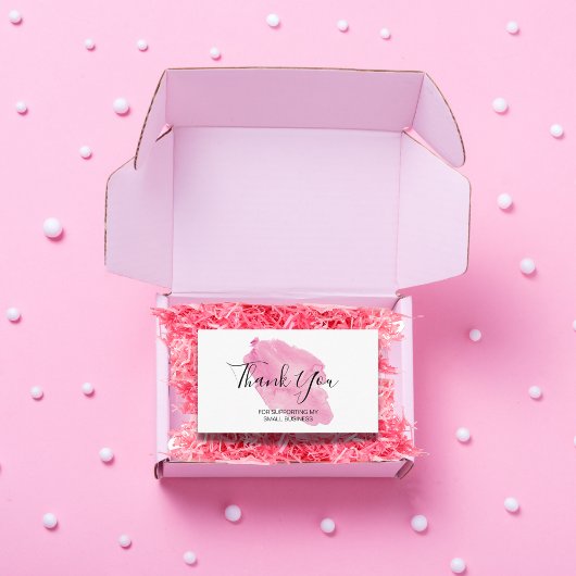 水彩私の小さなお手伝いありがとう 名刺