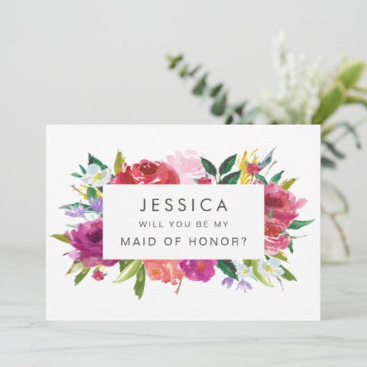 水彩私の花嫁のお願いだから 招待状 (スタンド正面)