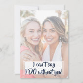 水彩私の花嫁のプロポーザルのカードになる 案内状 (裏面)