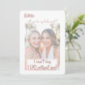 水彩私の花嫁のプロポーザルのカードになる 案内状 (スタンド正面)