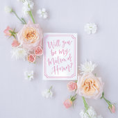 水彩私のMOHプロポーザルのカードになる 招待状