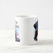 水彩私は私のベルネーズマウンテンドッグが大好き コーヒーマグカップ (中央)