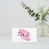 水彩私を支えてくれてありがとう 名刺 (スタンド正面)