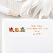 水彩秋お気に入りの差出人住所 ラベル (インサイチュ)