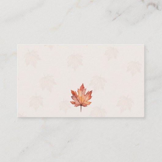 水彩秋かぼちゃおむつラッフル エンクロージャーカード (裏面)