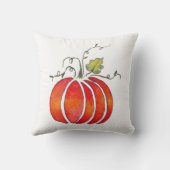 水彩秋かぼちゃ枕 クッション (裏面)