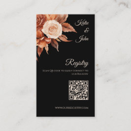 水彩秋のエレガンス結婚ズ登録 –  名刺