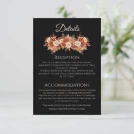 水彩秋のエレガンス結婚ズ –  エンクロージャーカード