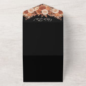 水彩秋のエレガンス結婚ズ –  オールインワン招待状 (外側)