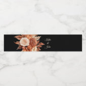 水彩秋のエレガンス結婚ズ –  ペットボトルラベル (シングルラベル)