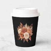 水彩秋のエレガンス結婚ズ –  紙コップ (正面)