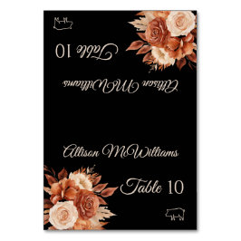 水彩秋のエレガンス – ポークアイコン –  テーブルナンバー