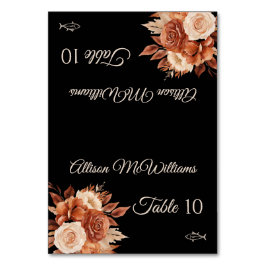 水彩秋のエレガンス – 魚アイコン –  テーブルナンバー