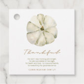 水彩秋のカボチャ感謝感謝祭 フェイバータグ (正面)