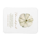 水彩秋のカボチャ感謝感謝祭 マグネット (横)