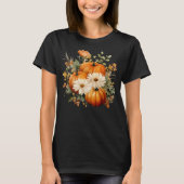 水彩秋のカボチャ Tシャツ (正面)
