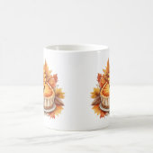 水彩秋のパイとヒマワリ コーヒーマグカップ (中央)