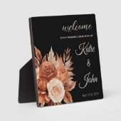 水彩秋の優雅さ –  フォトプラーク (正面)