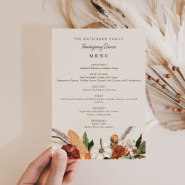 水彩秋の収穫感謝祭メニュー メニュー