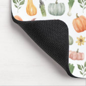 水彩秋の収穫模様 マウスパッド (コーナー)