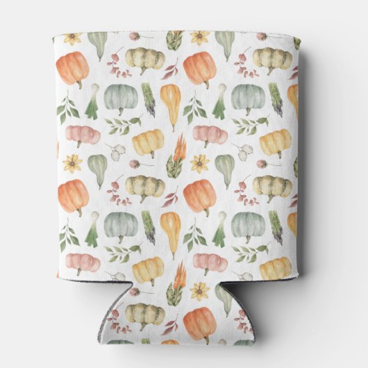 水彩秋の収穫模様 缶クーラー (裏面)