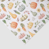 水彩秋の収穫模様 薄葉紙 (詳細)