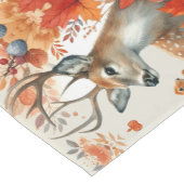 水彩秋の収穫鹿テーブルランナー ショートテーブルランナー (コーナー)