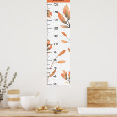 水彩秋の成長図 ポスター (キッチン)