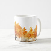 水彩秋の木々|過去記事 コーヒーマグカップ (正面右)