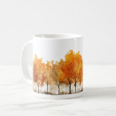 水彩秋の木々|過去記事 コーヒーマグカップ (正面左)