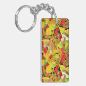 水彩秋の模様 キーホルダー (正面左)
