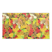 水彩秋の模様 枕カバー (裏面-左)