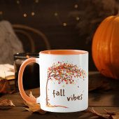 水彩秋の秋の落下離れ秋ビベス マグカップ