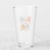 水彩秋の秋色離れの タンブラーグラス (裏面)