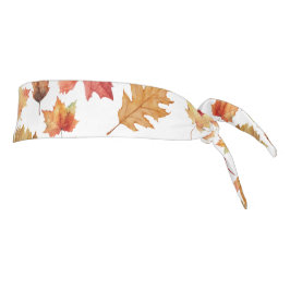 水彩秋の紅葉継ぎ目なしパターン タイヘッドバンド