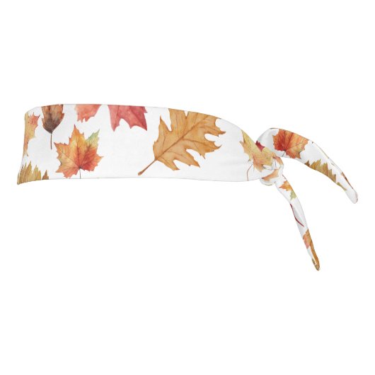 水彩秋の紅葉継ぎ目なしパターン タイヘッドバンド (回転90)