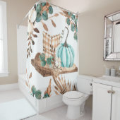 水彩秋の継ぎ目のない模様と色pu シャワーカーテン (インサイチュ)