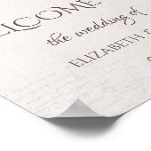 水彩秋の花デートを保存 ポスター (角)