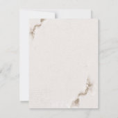 水彩秋の花リハーサルディナー 招待状 (裏面)