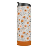 水彩秋の花名前をカスタムするフローラ タンブラー (回転右)