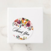 水彩秋の花束 ウェディング ありがとうカード フェイバータグ (インサイチュ)