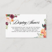 水彩秋の花束 ディスプレイシャワーポストカード エンクロージャーカード (正面)