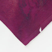 水彩秋の花 フリースブランケット (角)