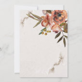 水彩秋の花 招待状 (裏面)