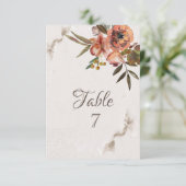 水彩秋の花 招待状 (スタンド正面)