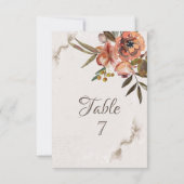 水彩秋の花 招待状 (裏面)