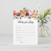 水彩秋の開花がベビーカードを希望 エンクロージャーカード (スタンド正面)