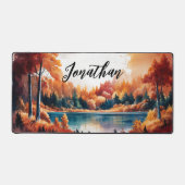 水彩秋の風景 デスクマット (正面)